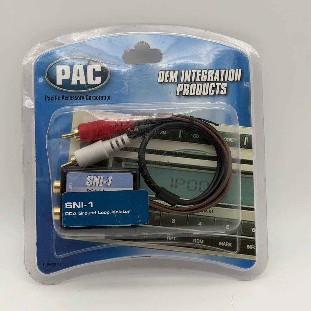 PAC SNI-1 Ground Loop Signal Isolator RCA Car Audio Noise Filter SNI1
